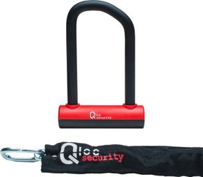 Antivol U Qloc Security 75/150mm + Chaîne 8 900mm