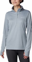 Columbia Park View Grid 1/2 Zip Women's Fleece Grey