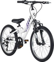 Vélo Enfant 20'' Mistral Blanc TC 27 cm 6 Vitesses WYLD