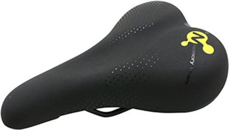 SELLE NEWTON CITY METRO MIXTE ELASTOMERE NOIR A MEMOIRE DE FORME 260x180mm