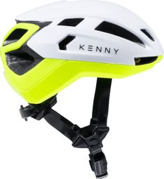 Casco Kenny Stealth Blanco Amarillo