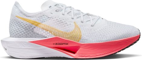 Nike ZoomX Vaporfly Next% 3 White Yellow Pink Women's Running Shoes