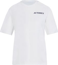 Dames adidas Terrex Multi White Jersey met korte mouwen