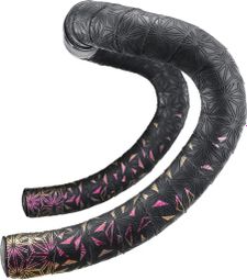 Ruban de Cintre Supacaz Super Sticky Kush Star Fade Rouge Fire Refractor avec Bouchons