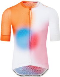 Le Col Pro Air Jersey met korte mouwen Wit/Oranje/Multi