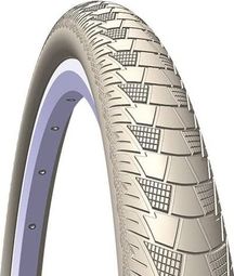 Pneu Ville Mitas Cityhopper 700 mm Tubetype Rigide Antipuncture System Basic Compound Flancs Réfléchissants Beige Cream