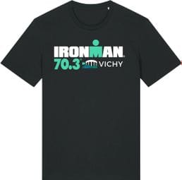 Ironman 70.3 Vichy Zwart Korte Mouw T-Shirt voor Mannen