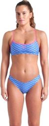 Maillot de bain 2 pièces Arena New Monogram Bleu Femme