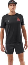 Heren Compressport Training Ironman 2025 shirt met korte mouwen Zwart