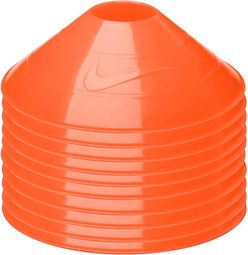 10 copas naranjas de los conos de entrenamiento Nike