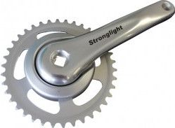 Stronglight Earth Crankstel 38 T Zilver