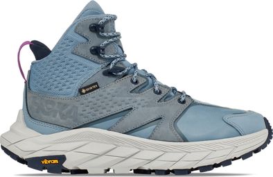 Hoka Anacapa Mid GTX Blue Gray Women's Hiking Shoes
