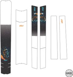 Kit Protection de Cadre Slicy Custom Space Bleu / Noir Brillant