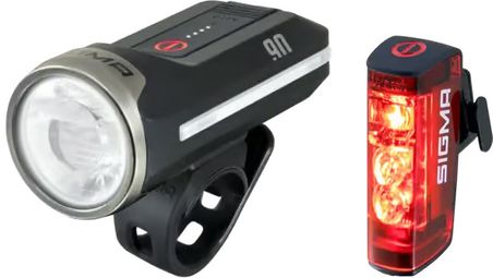 Sigma AURA 90/HIRO 50 Schwarz – Front- und Rücklicht-Set