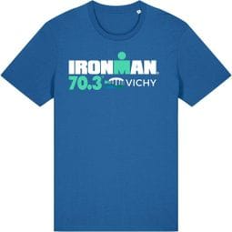 Ironman 70.3 Vichy Korte Mouw T-Shirt Koningsblauw Heren