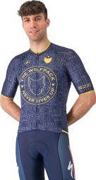 Castelli Wolfpack 1000 Victory Heren Trui Korte Mouw Blauw/Goud