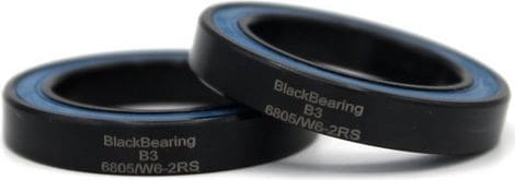 Black Bearing Campagnolo Ultra Torque 25 x 37 x 6 mm (x2)