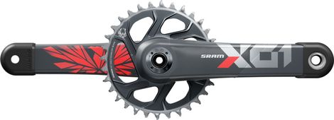 Sram X01 Eagle 12V SuperBoost+ Direct Mount Lunar Oxy Red Guarnitura 32 Denti (senza custodia)