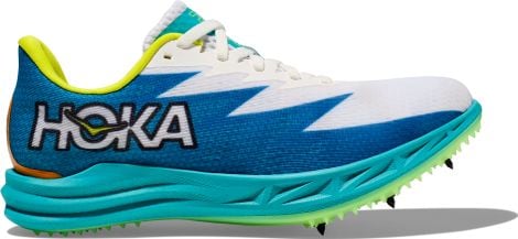 Hoka Crescendo MD White Blue Green Unisex Track & Field Shoes