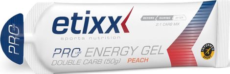 Etixx Gel énergétique Double Carb Pro Line Pêche 12x60ml