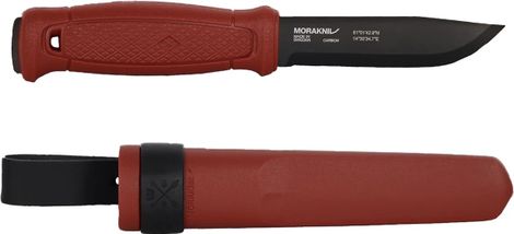 Couteau de survie Mora Garberg Dala Rouge noir carbone avec étui en cuir-Rouge