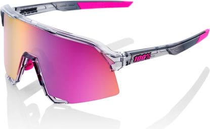 100% S3 Sunglasses Tokyo Night Clear / Purple Multilayer Mirror