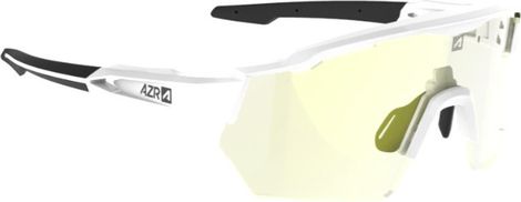 AZR Kromic Race RX Glasses White Clear/Black / Iridescent Gold Photochromic Lens