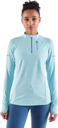 Kiprun Warm Light Blue Women's Long Sleeve Shirt