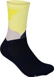 Poc Essential Print Socks Black/Yellow