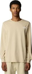 T-Shirt Manches Longues Homme The North Face Easy Beige