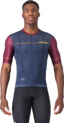 Castelli Unlimited Endurance 2 Men's Short Sleeve Jersey Bordeaux Blue
