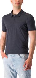 Castelli Merino Korte Mouw Polo Zwart