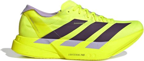 Adidas Adizero Adios Pro 4 hardloopschoenen geel/paars heren