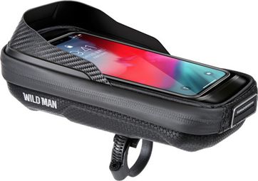 Sacoche de cadre vélo 0.5L rigide EVA+PU avec écran tactile TPU