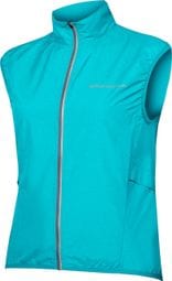 Veste Coupe Vent Sans Manches Femme Pakagilet Endura Bleu Pacifique