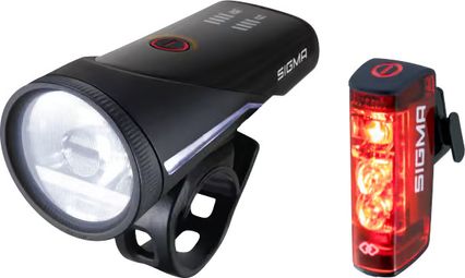 Paire d'Éclairages Avant/Arrière Sigma Link AURA 100 / HIRO 50 Noir