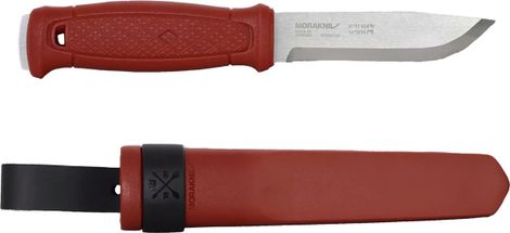 Couteau de survie Mora Garberg Dala Rouge avec gaine en polymère-Rouge
