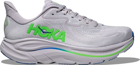 Chaussures Running Hoka Clifton 10 Gris/Vert Homme