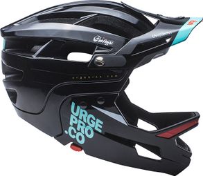 Casco con Mentonera Extraíble URGE Gringo de la Pampa Negro