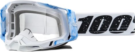 100% RACECRAFT 2 Maske | Mixos Blau | Klare Gläser