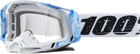 100% RACECRAFT 2 Goggle | Blue Mixos | Clear Lenses