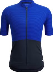 Santini Colore Riga Kurzarmtrikot Blau/Schwarz