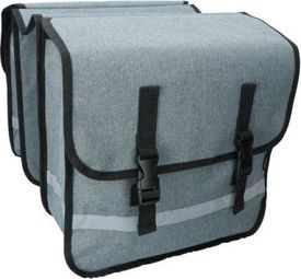 Sac à vélo double 36 Litres résistant aux éclaboussures Gris