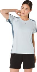 Asics Fujitrail Elite Kurzarm-Laufshirt Grau Damen