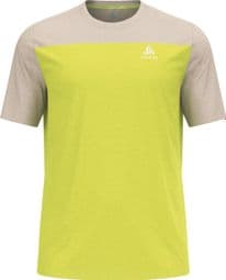 T-Shirt VTT Odlo X-Alp Linencool Beige/Vert