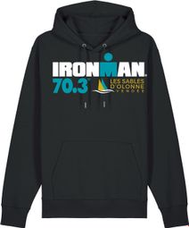 Sweat à Capuche Ironman 70.3 Les Sables D'Olonne Noir