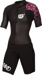 Mako LS3 Swimrun-pak Zwart/Roze voor dames