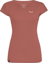 Salewa Vrouwen T-shirt Korte Mouw Puez Melange Rood