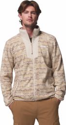 Columbia Sequoia Grove Printed Fleece-Jacke Beige