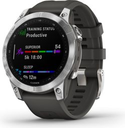 Reloj Garmin Fenix 7 Sport Plateado / Negro